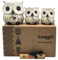 SusggO Lot de 3 hiboux décoratifs en bois, décoration, sculpté à la main, porte-bonheur, idée artisanale, décoration de meuble (blanc détails argentés)