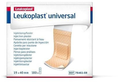 BSN medical 13838354 Leukoplast Universal Injektionspflaster, 1.9cm x 4cm, 100 Stück