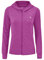 donhobo Damen Laufjacke Sportjacke Langarm Kapuzenjacke Trainingsjacke Sweatjacke Atmungsaktive mit Daumenloch und Tasche für Laufen Yoga Fitness (Violett, M)