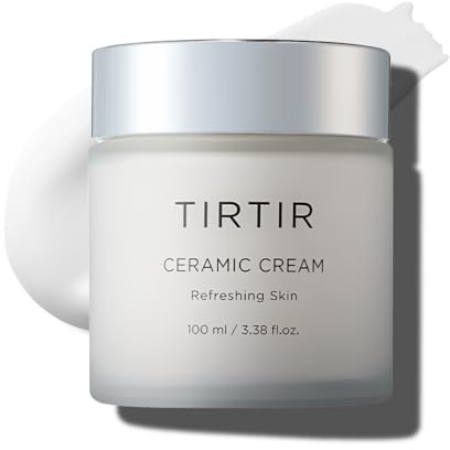 TIRTIR Natürliche Ceramid-Creme, Tiefenwirksame Feuchtigkeitscreme Für Glashaut, Polyglutaminsäure, Centella Asiatica, Leichte, Milde Inhaltsstoffe Aus Der Natur, 3,38 Fl. Unzen (Packung Mit 1)