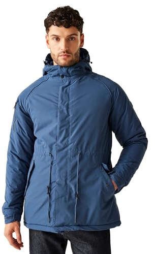 Regatta Men's Salinger III Waterproof Breathable Hiking Parka Jacket, Dark Denim, 3XL