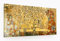 ShopArt - Quadro Effetto Pennellate a Rilievo – Gustav Klimt l’Albero della Vita - Stampa Fine Art su tela Canvas Alta Definizione Pronto da Appendere (cm 90 x 180)