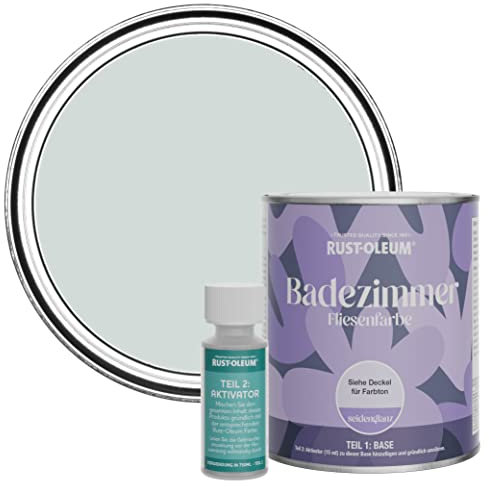 Rust-Oleum Grey Water-Resistant Bathroom Tile Paint in Satin Finish - Dove 750ml