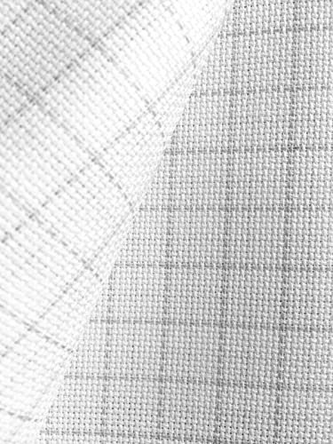 Aida-Zählstoff Zweigart Easy Count für Kreuzsticharbeiten | 100% Baumwolle | Weiß (55x50 cm, 14 ct - 5,4 Stiche/cm)