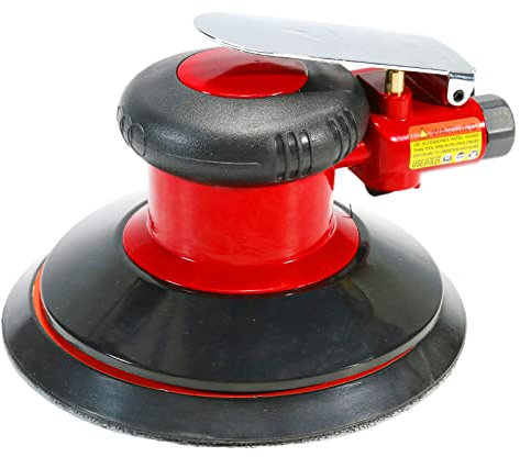 Levigatrice pneumatica a palma a orbita casuale da 6 pollici, levigatrice ad aria professionale, design composito, vibrazioni basse