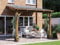 Dunster House Wooden Lean-To Gazebo Kit 10' x 10' – Wall-Mounted Garden Shelter & Canopy – Sturdy, Stylish Outdoor Structure for Patios, Decking or Seating – Leviathan