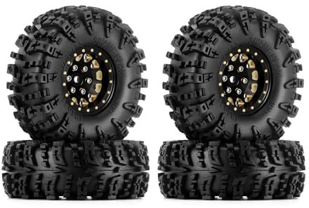 INJORA 1.3 Beadlock Reifen Set S5 Swamp Claw Gelände Reifen 70 * 27mm für TRX4M SCX24 1/18 1/24 RC Crawler Auto