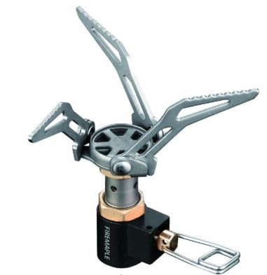 Fire-Maple Mini Estufa de Camping a Gas de Titanio Ultraligera 2600W Hornillo Acampada Portátile Plegable para Mochileros Quemador de Camping Cocina Bushcraft Senderismo Negro