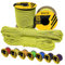 EdcX 3 mm Nylon Paracord 425 (15, 30, 50 and 100m) – 3 mm Type II, 100% Nylon Rope, 3 Strand Rope, 3 mm Nylon Rope in Many Colors (Sofit Yellow, 15 m)