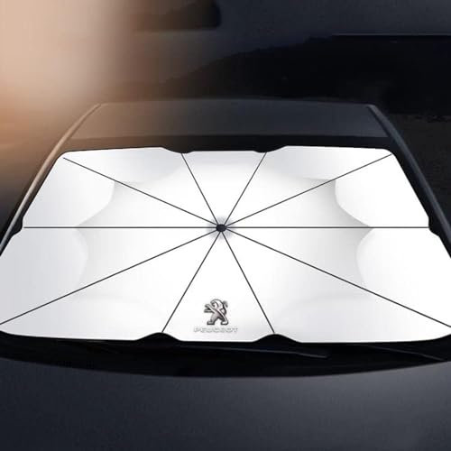 XTRDGHUG Parasol para Parabrisas de Coche Lunas Delanteras Parasol, para Peugeot 3008 GT Line 2018 Interior Accesorios