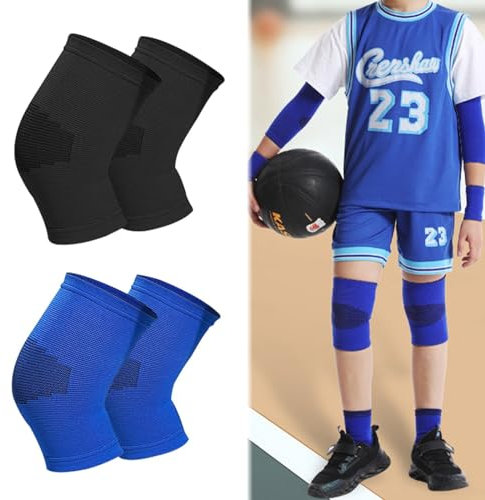 4 Pièces Genouillère Sport Protection Velo Enfant Protege Genoux Protection Skateboard Enfant Renforcement de La Protection du Coussin pour Danse Patinage Trotinette Cyclisme Planche à Roulettes