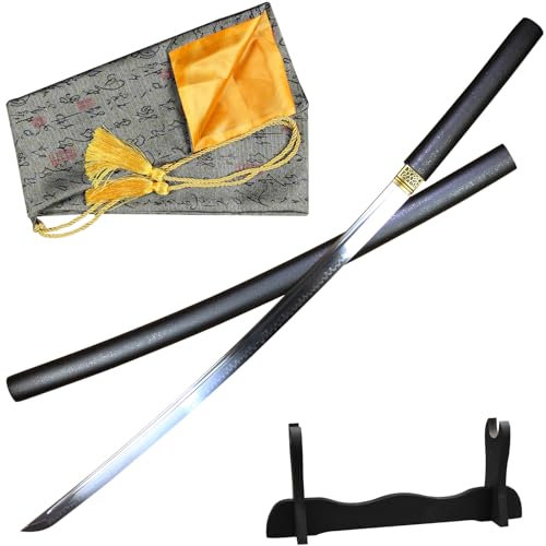 Japanisch Samurai Schwerter Scharf Echt 1095 Stahl 102cm Katana Schwert Scharf