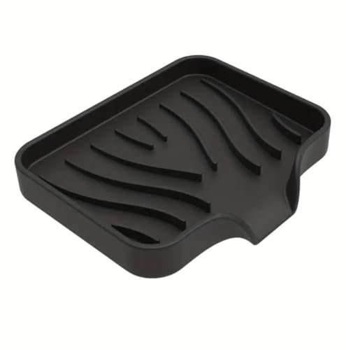Porte-Savon en Silicone de Haute Qualité - Design Anti-dérapant et Drainant(Noir)