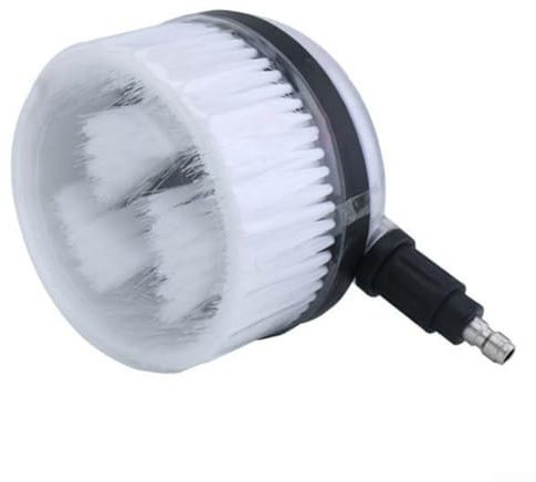 Gbtdoface Brosse de lavage rotative, brosse de lavage télescopique, outils de lavage de voiture brosse rotative de nettoyeur haute pression avec connecteur rapide 1/4