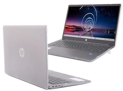 mCover Case ONLY Compatible for 2022~2024 15.6 HP Chromebook 15a-NA0000 / Chromebook Plus 15a-NBxxxx series laptop computers (NOT fitting ANY Other HP models) - Clear