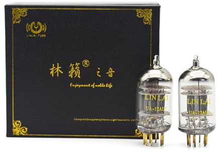 LINLAI 1 Paar 2 Stück UA-12AU7/ECC82 Medium-mu Twin Triode Vakuum HiFi-Ventil Elektronische Röhre für Klassenkopplung Audio-Verstärker