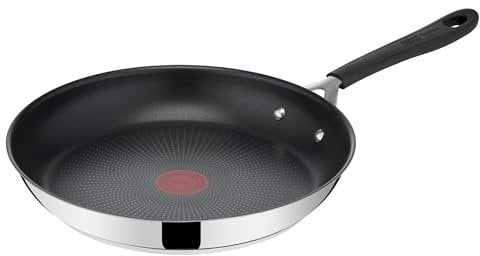 Tefal Jamie Oliver Home Cook Stainless Steel Non-Stick 28cm Induction Frying Pan