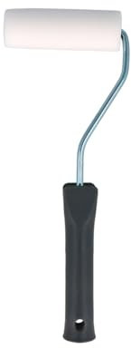INNSPIRO Rullo vernice in schiuma 10 cm. con manico da 27 cm, per dipingere pareti, tele e mobili, fai da te e artigianato