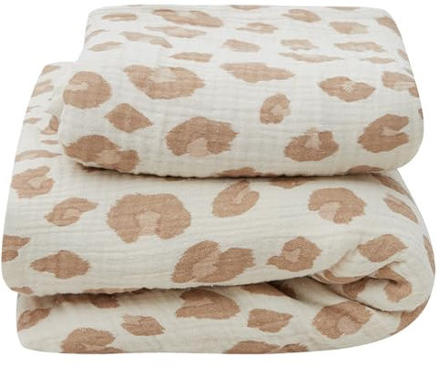 Leevje® Bettwäsche Kinder Decke 100x135cm [100% Baumwolle] - Bettwäsche für Kinder 2 Teilig (Leo, Decke 100x135cm + Kissen 40x60cm)