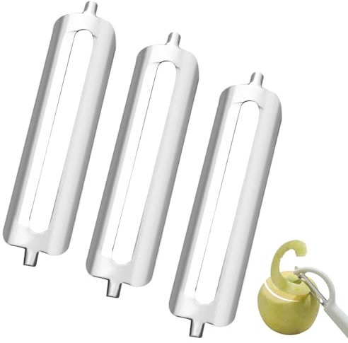 3 Stück Für Tupperware SchäLer Ersatzklingen KartoffelschäLer SparschäLer Tupper GemüSeschäLer SpargelschäLer KüChe Tupper SparschäLer Tupperware SparschäLer Stahl Potato SchäLmesser
