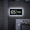 BeNsil Custom LED Backlit House Number Sign - Modern, Black, Wall Mount, LED, Entrance, Residential, Permanent