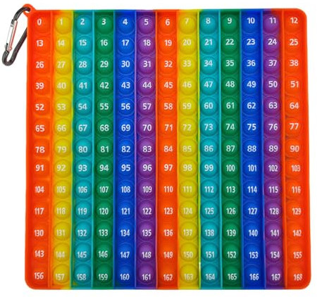 jiuzcare Pop It Fidget Toy 24x24cm Push Bubble Fidget Kinder Anzahl Stressabbau Spielzeug Werkzeug Aufklärung Digitaler Sensory Toy Lernspielzeug