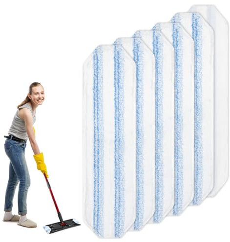 6 Piezas para Vileda H2Pro Recambio Fregona Mopa Plana Kit, Microfibra para Vileda H2Pro Recambio, para Todos los Suelos Duros Polvo Manchas Sucias