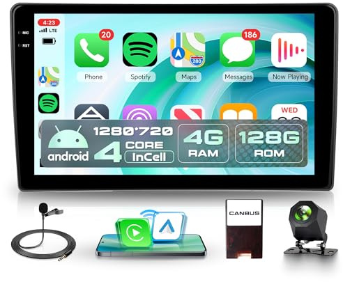4G+128G Wireless Carplay Android 15 Autoradio für Opel Zafira/Antara/Astra 2006-2010 9 Zoll Incell Touchscreen Autoradio mit Android Auto GPS Navi WiFi Mirror Link Bluetooth FM/RDS/SWC Rückfahrkamera