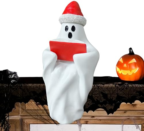 Halloween Geist Figuren Sitzender Geist Figur Mit Buch