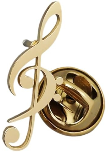 HiyyFloy Musiknoten-brosche, Anstecknadel Für Damen Und Herren, Elegante Violinschlüssel-brosche, Passend Zu Schal, Jacke, Anzug, Hemd, Tasche, Hut, Schlichtes Accessoire