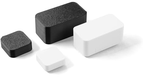 smattex Abdeckung schwarz kompatibel mit Nuki Door Sensor - ideal für Schwarze Türen, von weiß zu schwarz, elegant minimalistisch Schutz