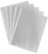 100 X A4 Clear Plastic Punch Punched Pockets FOLDERS Filing Wallets Sleeves