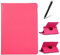 Artfeel Cover per Samsung Galaxy Tab 2 10.1 GT-P5100 P5110 P5113,Girevole 360 Gradi di Rotazione Supporto Custodia,Visualizzazione Multi-Angolo Sottile Leggero PU Pelle Flip Cover,Rosa Rossa