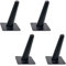 4x Pieds de Meuble Conique Oblique en Métal,Pieds de Chaise de Canapé de Remplacement Bricolage,Pieds de Table Basse,Pieds de Meuble TV/Salle de Bain,10-72cm,avec Vis (10cm/3.9in)