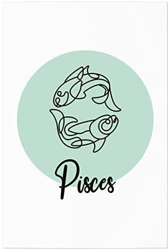 JUNIWORDS Poster, Pisces Lineart, 60 x 90 cm