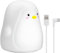 goobay 61648 LED Nachtlicht Pinguin/geeignet als Einschlafhilfe, Stilllicht und Kinderzimmer Deko/leuchtet in warmweißem Licht, 7 Farbwechsel und 3 Leuchtmodi, Klein, Weiß