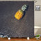 Mesnt Duschvorhang 120x180, Polyester Ananas und Strand Polyester Stoff Bad Vorhäng für Badezimmer, Bunt