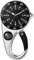 JewelryWe Karabineruhr Taschenuhr mit Karabiner Kompass - Silber Clip On Uhr mit Leuchtenden Zeiger Kompass Analog Quarz Uhr Sportuhr für Ärzte Krankenschwestern Sanitäter Köche