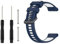 honecumi Armband Kompatibel mit Garmin Forerunner 935/945 Armband für Damen Herren- 22mm Weiches Silikon Ersatzarmband Sport Klassisch Verstellbares Buntes Uhrenarmband Ersatz, Navy/Weiß
