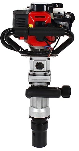 BJTDLLX Pfahlramme 2 Takt Benzin Motor Pfostentreiber 32,6cc 900W Tragbarer Benzin-Pfahlramme 8500r/Min Post Ramme, Luftkühlung, Rammgerät | EU Stock