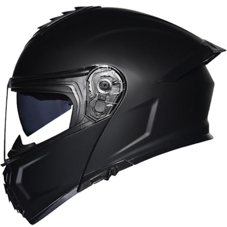 Motorradhelm Modularer Klapphelm mit Doppelter Sonnenblende, Unisex Integralhelm ECE Zulassung, Scooter Motocross für Erwachsene Männer Frauen