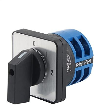 LW26-32/2 Changeover 0-2 Positions 32A Universal 2 Poles Electric Battery Car Dual Power Rotary Cam Switch 1Pcs (Color : 012)