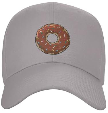 Baseball Cap Donut-Grau Trucker Hut Mode Baseballkappe Klassisch Baseballmütze Für Golf Reisen Running