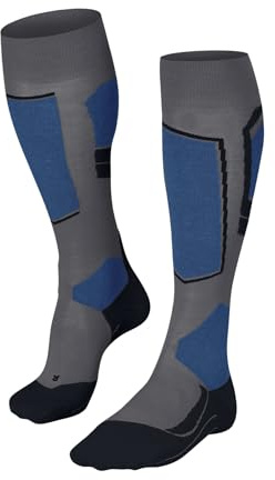 FALKE SK4 Advanced Hommes Mi-bas Skiing m.grey mel (3530), 39-41