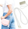 Amabro 119cm Perlen Taschenkette, Trageriemen Perlenkettenriemen Umhängetaschenkette Ersatz Perlengriffketten Zubehör mit Metallschnallen für Handtaschen