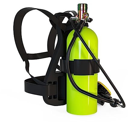 Mini-Tauchflasche, 2,3 L Tauch-Sauerstoffflaschen, Konstantdruck-Unterwasser-Freitauchausrüstung, Tauchzubehör Mit 10–15 Minuten Kapazität, Tauchausrüstung für Unterwassererkundungsrettung ( Color : G