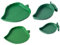 Abreuvoir Tortue Plat Forme de Mangue et Forme de Feuille Bols de Nourriture en Plastiques pour Reptiles lézards escargots Facile à nettoye, 4 Tailles différentes