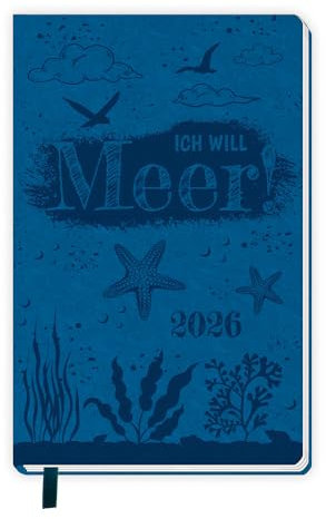 TRÖTSCH - Taschenkalender A6 Soft Touch Maritim 2026: Soft Touch Terminkalender