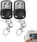 2Pcs 433.92 MHz Universal Garage Door Remote Control,Gate Opener Cloning Wireless Key Fob with 4 Buttons Duplicate Remote Control Key Fob for Garage Doors,Roller Shutters,Electric Gates,Car Alarms