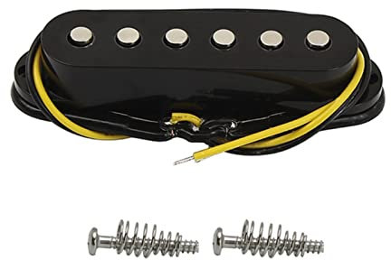 1 x Single Coil Pickup Gitarrenbrücke Pickup 55 mm Alnico 5 Magnet 6-7K für E-Gitarre, Stegteile, Gitarren-Tonabnehmer